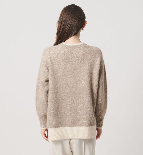 UNITED ARROWS「フォックスカシミヤ スパンコール クルーネック ニット」|ニット・セーター|