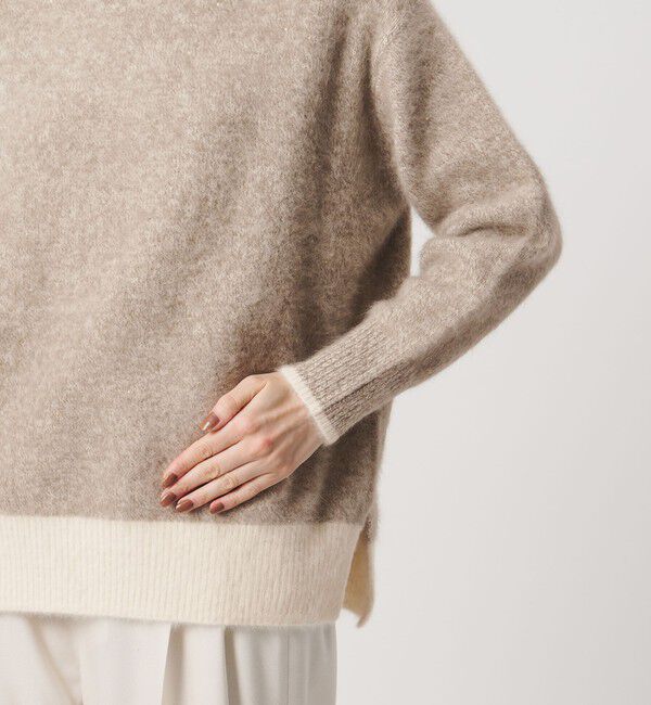 UNITED ARROWS「フォックスカシミヤ スパンコール クルーネック ニット」|ニット・セーター|