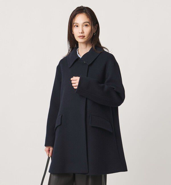 UNITED ARROWS「２WAYカラー ミドルコート」|ステンカラーコート|