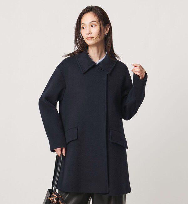 UNITED ARROWS「２WAYカラー ミドルコート」|ステンカラーコート|