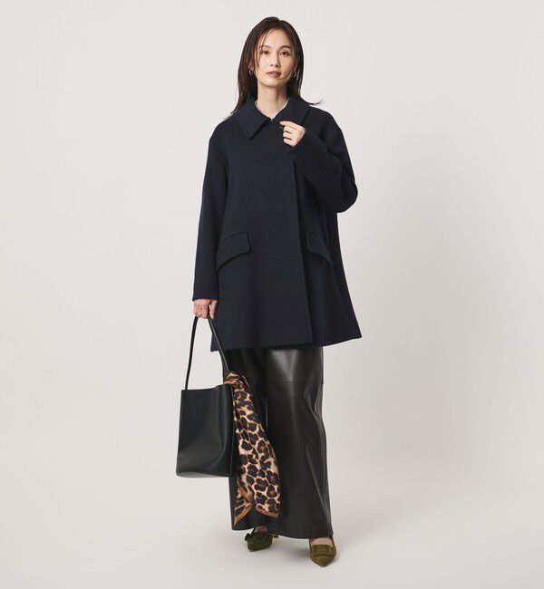 UNITED ARROWS「２WAYカラー ミドルコート」|ステンカラーコート|