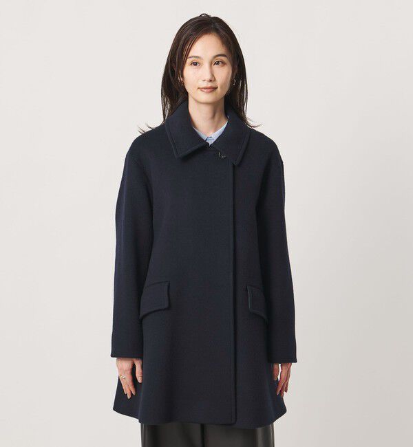 UNITED ARROWS「２WAYカラー ミドルコート」|ステンカラーコート|