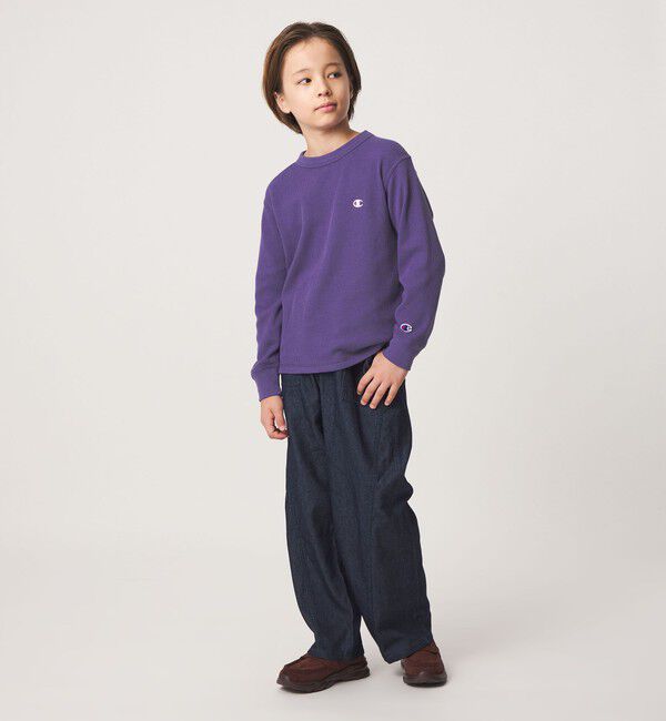 UNITED ARROWS green label relaxing「【WEB限定】＜Champion＞ワッフル ロングスリーブ Tシャツ / キッズ 140cm-160cm」|Tシャツ・カットソー|