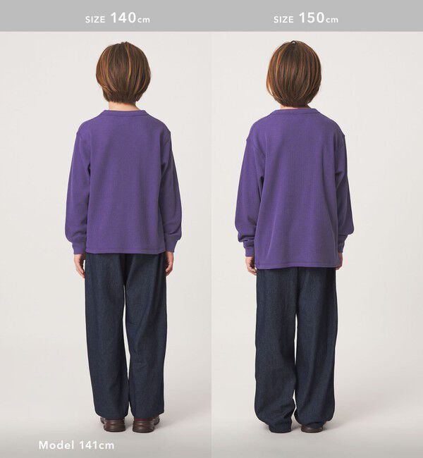 UNITED ARROWS green label relaxing「【WEB限定】＜Champion＞ワッフル ロングスリーブ Tシャツ / キッズ 140cm-160cm」|Tシャツ・カットソー|