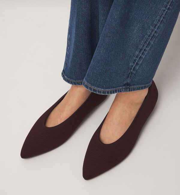 UNITED ARROWS green label relaxing「ウェルネス ポインテッド プレーンフラットシューズ 撥水」|パンプス|