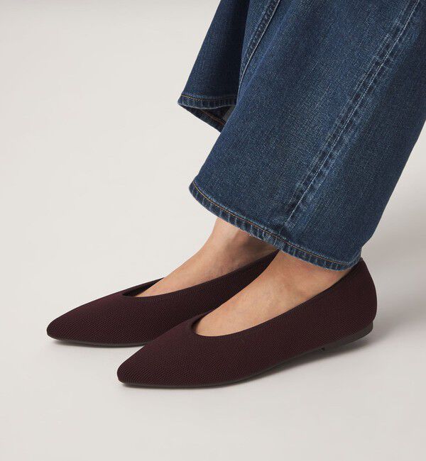 UNITED ARROWS green label relaxing「ウェルネス ポインテッド プレーンフラットシューズ 撥水」|パンプス|