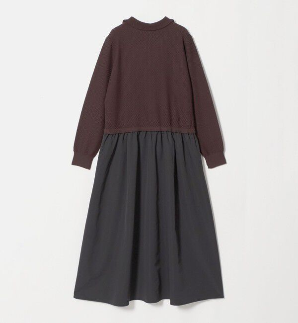 UNITED ARROWS green label relaxing「フリル襟 アミガラ ドッキング ワンピース」|ワンピース|