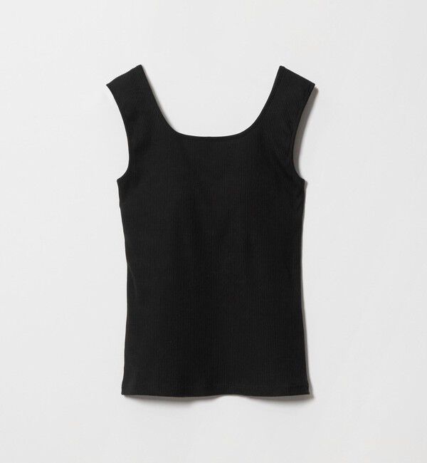 UNITED ARROWS green label relaxing「デコルテタンクトップ / カップインナー」|タンクトップ|BLACK