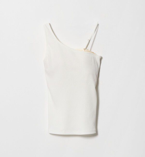 UNITED ARROWS green label relaxing「ワンショルダータンクトップ / カップインナー」|タンクトップ|OFF WHITE