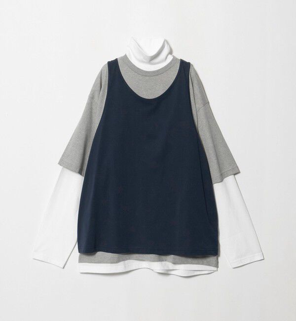 BEAUTY&YOUTH UNITED ARROWS「＜ONIT＞ジャージー レイヤード 3セットカットソー」|Tシャツ・カットソー|NAVY