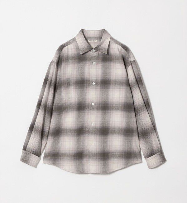 BEAUTY&YOUTH UNITED ARROWS「HI-LINE コットン カシミヤ フランネル シャツ」|シャツ・ブラウス|DK.GRAY