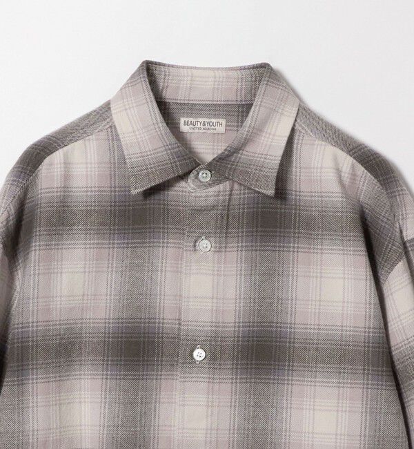 BEAUTY&YOUTH UNITED ARROWS「HI-LINE コットン カシミヤ フランネル シャツ」|シャツ・ブラウス|
