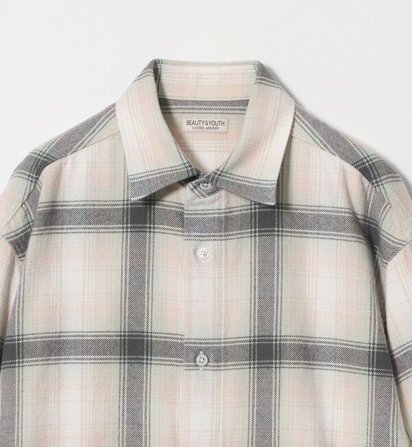 BEAUTY&YOUTH UNITED ARROWS「HI-LINE コットン カシミヤ フランネル シャツ」|シャツ・ブラウス|