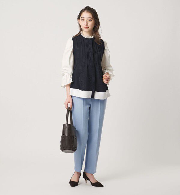 UNITED ARROWS「フリルカラー フレアスリーブ ブラウス」|シャツ・ブラウス|