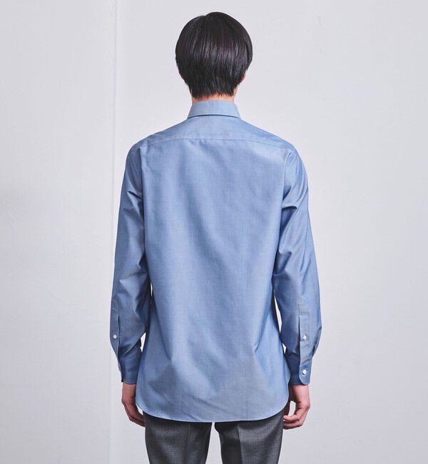UNITED ARROWS「イージーケア AG シャンブレー タブカラー ドレスシャツ -抗菌防臭-」|シャツ・ブラウス|
