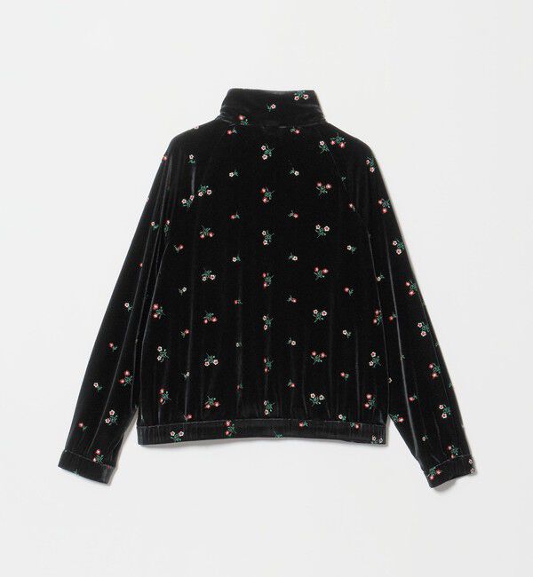 UNITED ARROWS「＜TICCA＞ベロア フラワー トラックジャケット」|スウェット・ジャージ|