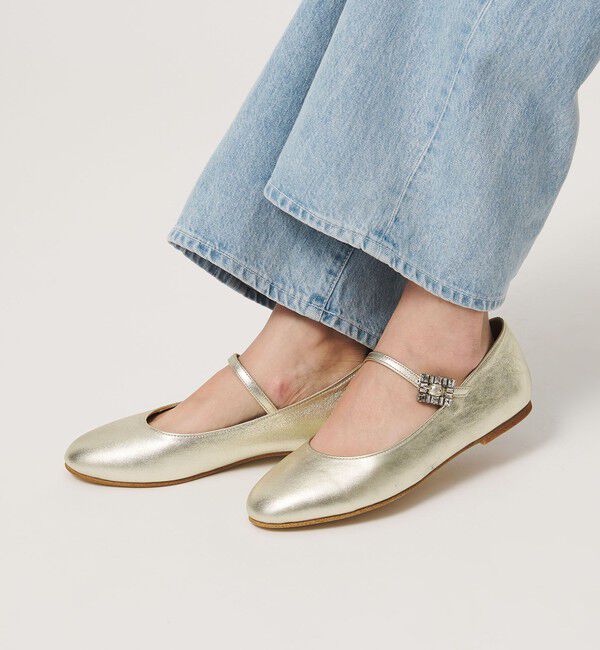 UNITED ARROWS「ビジュー メリージェーン シューズ」|その他|GOLD