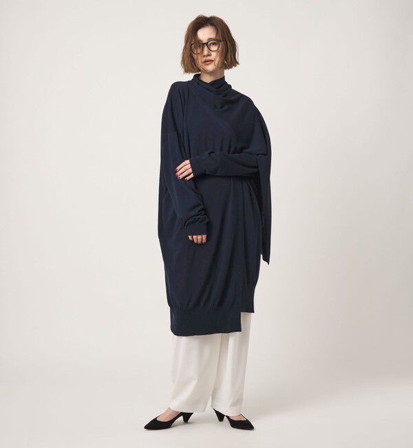 conte「＜conte＞ストール ロングカーディガン」|カーディガン|NAVY