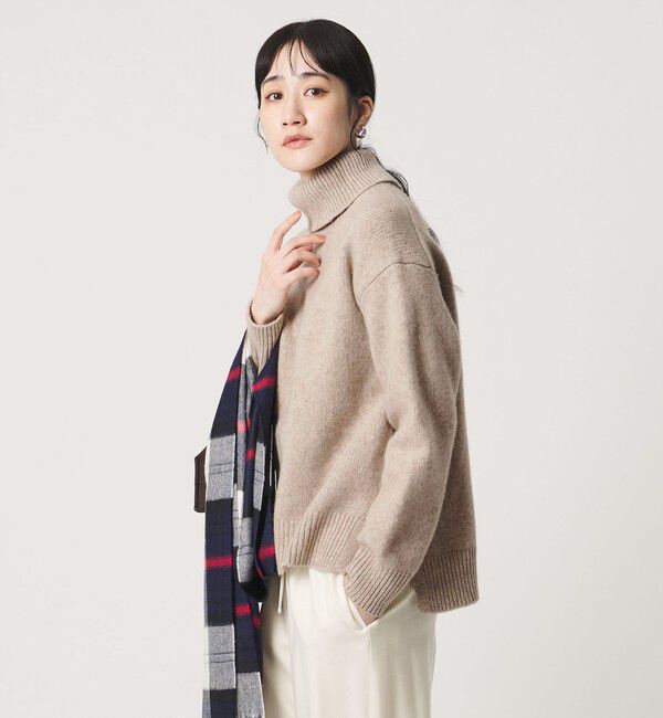 UNITED ARROWS「5G カシミヤ ウール タートルネック ニット」|ニット・セーター|BEIGE