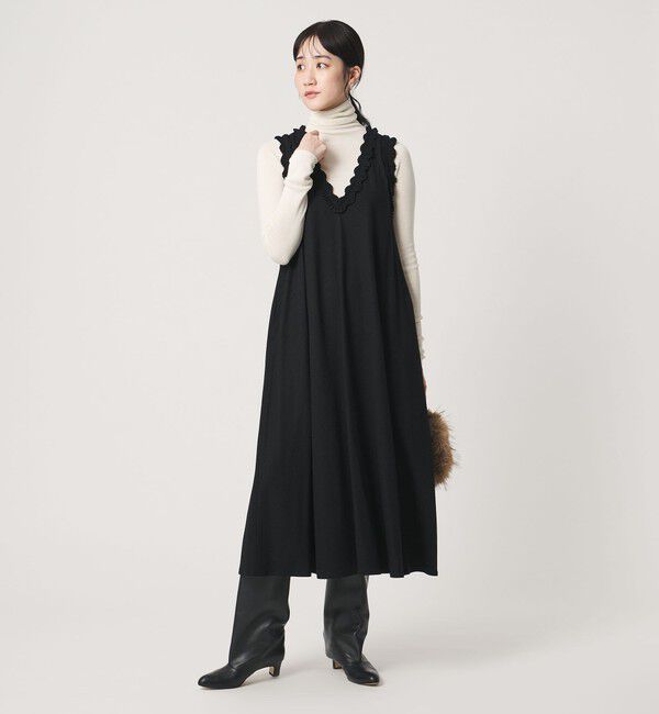 UNITED ARROWS「タック フリル ジャンパースカート」|ジャンパースカート|