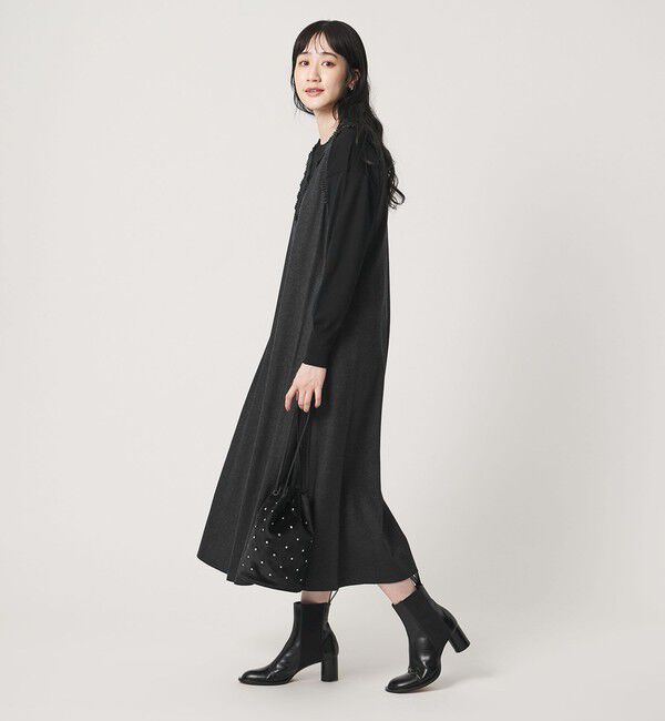 UNITED ARROWS「タック フリル ジャンパースカート」|ジャンパースカート|