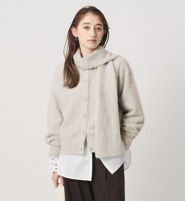 UNITED ARROWS「フォックスカシミヤ ストール カーディガン」|カーディガン|