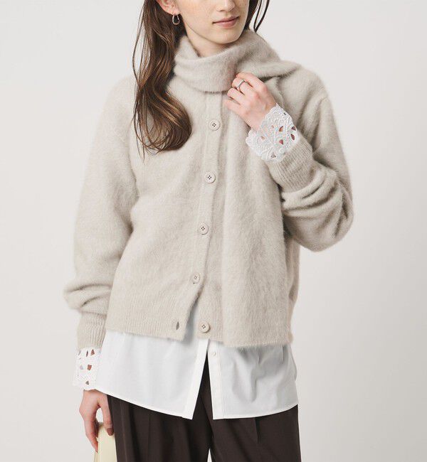 UNITED ARROWS「フォックスカシミヤ ストール カーディガン」|カーディガン|