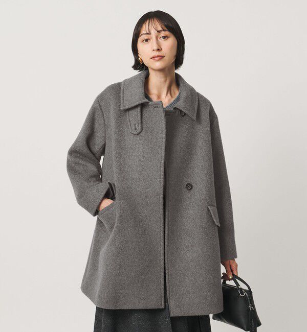 UNITED ARROWS「２WAYカラー ミドルコート」|ステンカラーコート|