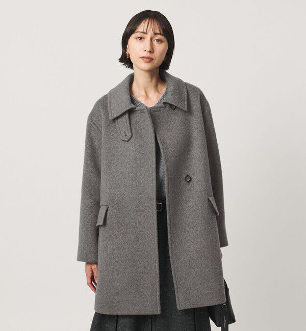 UNITED ARROWS「２WAYカラー ミドルコート」|ステンカラーコート|
