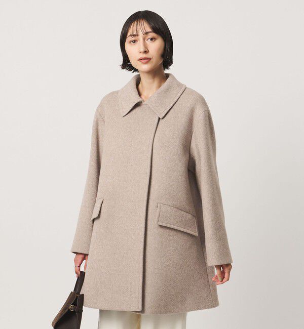 UNITED ARROWS「２WAYカラー ミドルコート」|ステンカラーコート|BEIGE