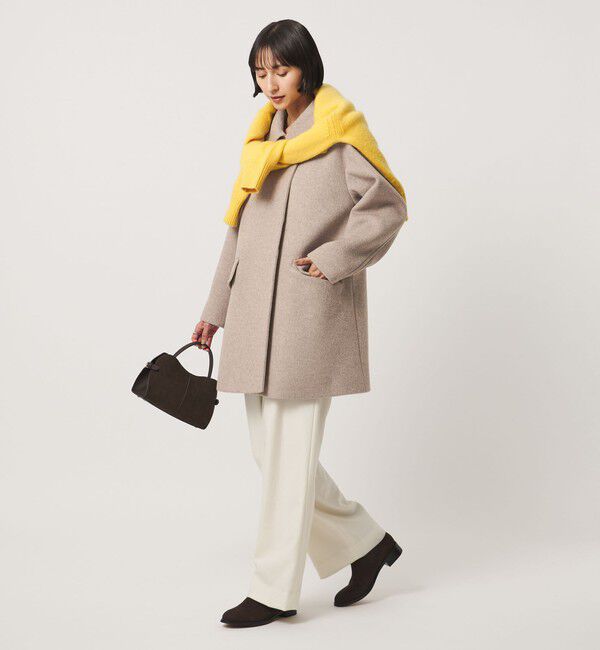 UNITED ARROWS「２WAYカラー ミドルコート」|ステンカラーコート|