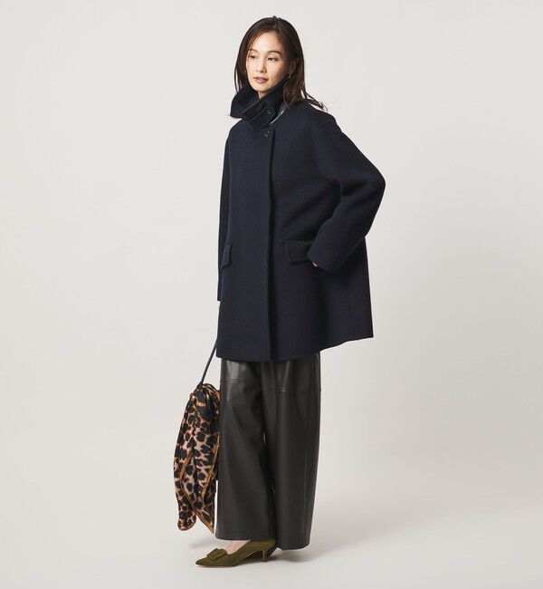 UNITED ARROWS「２WAYカラー ミドルコート」|ステンカラーコート|