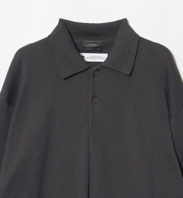 UNITED ARROWS green label relaxing「FINE BASIC アメリカンシーアイランドコットン 長袖 ニットポロシャツ」|ニット・セーター|