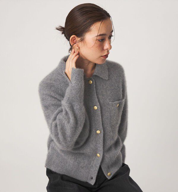UNITED ARROWS green label relaxing「【結論シリーズ】凛とヘアリーカーデ」|カーディガン|