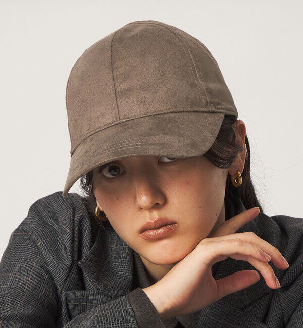 UNITED ARROWS green label relaxing「スエードタッチ キャップ UVカット」|キャップ・キャスケット|