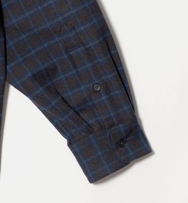 UNITED ARROWS green label relaxing「フラノ パターン ジャストルーズ 長袖 シャツ -2WAYストレッチ-」|シャツ・ブラウス|