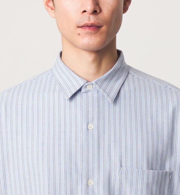 UNITED ARROWS green label relaxing「フラノ パターン ジャストルーズ 長袖 シャツ -2WAYストレッチ-」|シャツ・ブラウス|