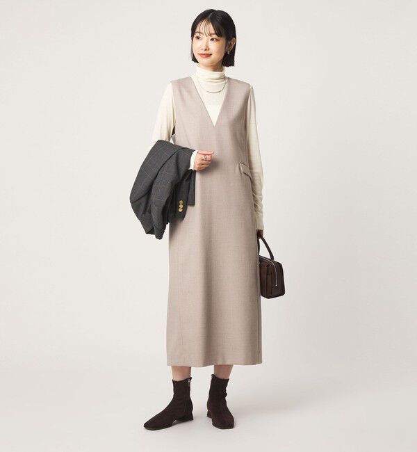 UNITED ARROWS green label relaxing「［size SHORTあり］ジャンパースカート マシンウォッシャブル ストレッチ」|ジャンパースカート|