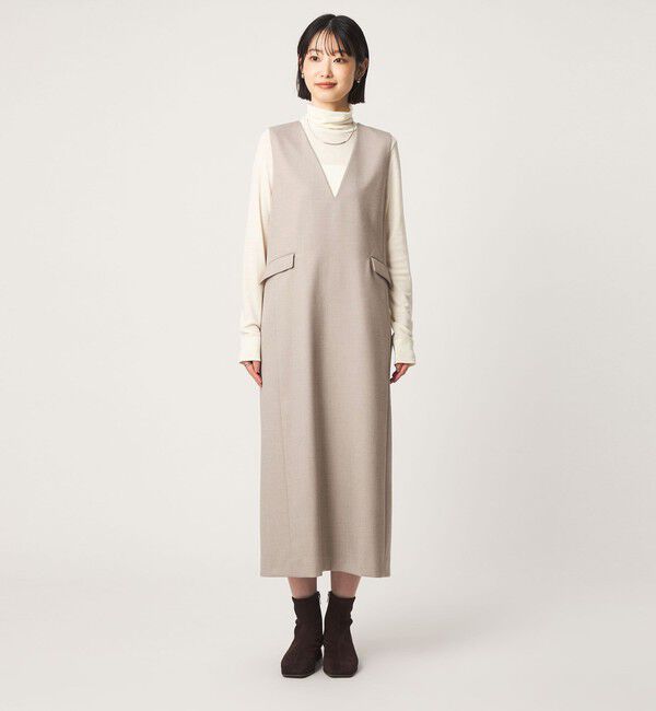 UNITED ARROWS green label relaxing「［size SHORTあり］ジャンパースカート マシンウォッシャブル ストレッチ」|ジャンパースカート|