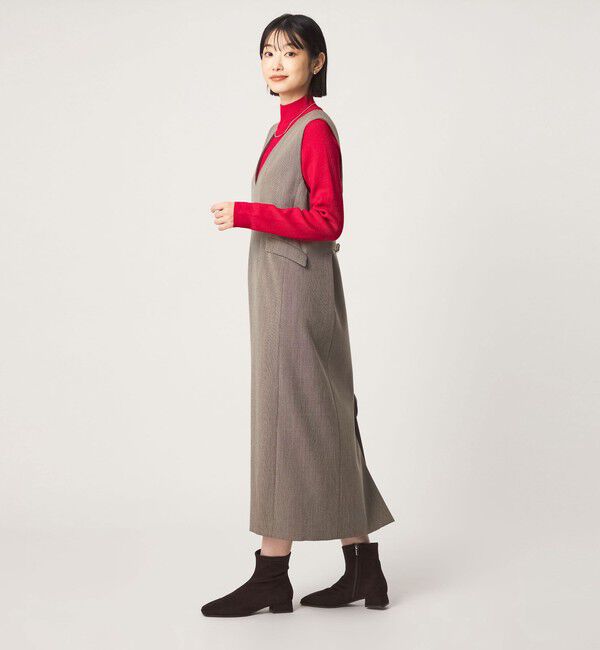 UNITED ARROWS green label relaxing「［size SHORTあり］ジャンパースカート ミニチドリ マシンウォッシャブル ストレッチ」|ジャンパースカート|