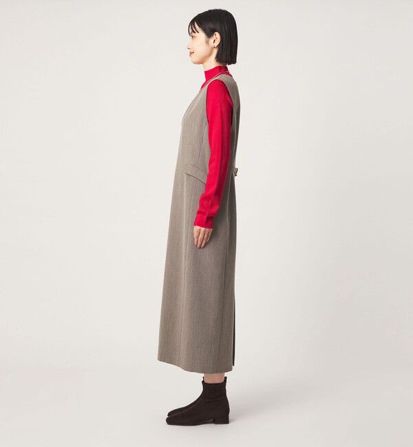UNITED ARROWS green label relaxing「［size SHORTあり］ジャンパースカート ミニチドリ マシンウォッシャブル ストレッチ」|ジャンパースカート|