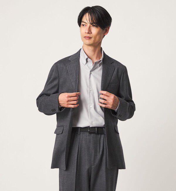 UNITED ARROWS green label relaxing「エブリット コットンツイル ブラッシュ スナップ ボタンダウン シャツ -イージーアイロン-」|シャツ・ブラウス|