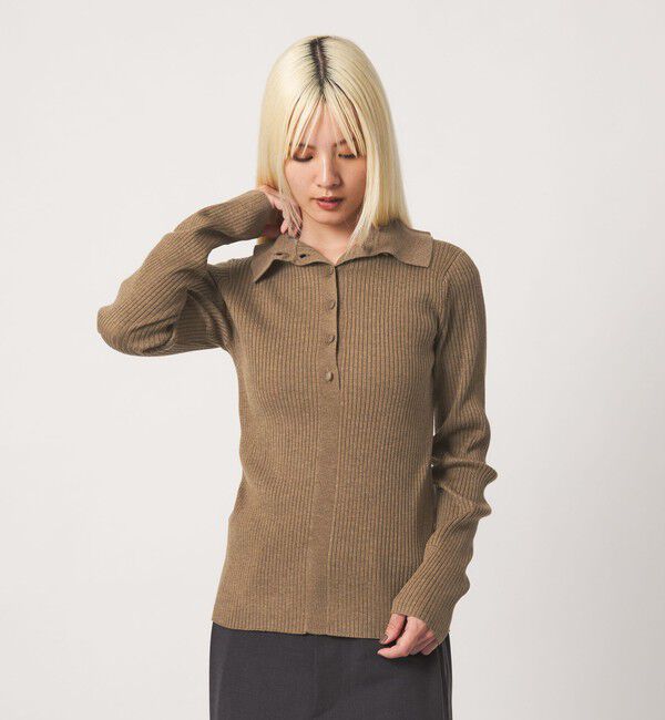 BEAUTY&YOUTH UNITED ARROWS「ポリエステルブレンド ２WAY シャツカーディガン ウォッシャブル」|カーディガン|