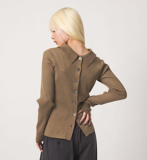 BEAUTY&YOUTH UNITED ARROWS「ポリエステルブレンド ２WAY シャツカーディガン ウォッシャブル」|カーディガン|