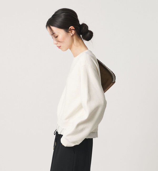 BEAUTY&YOUTH UNITED ARROWS「コットン ダブルフェイス ドッキング プルオーバー」|Tシャツ・カットソー|