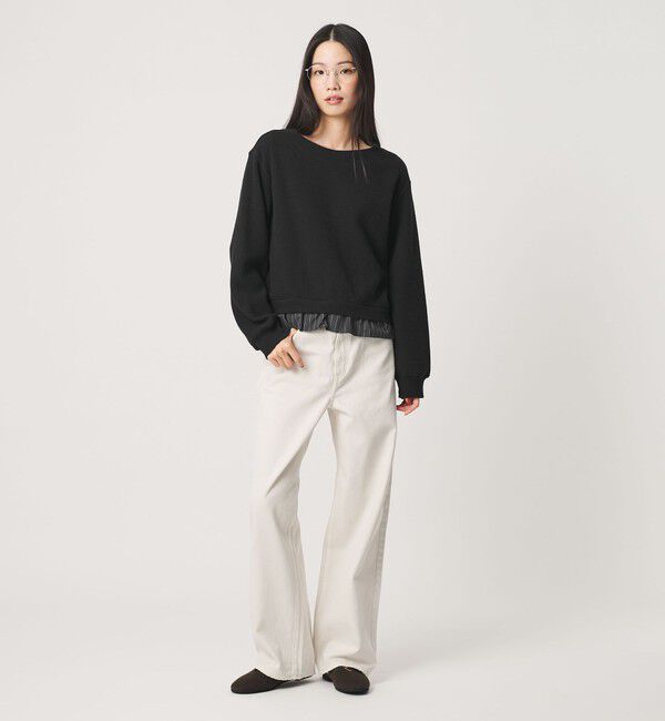 BEAUTY&YOUTH UNITED ARROWS「コットン ダブルフェイス ドッキング プルオーバー」|Tシャツ・カットソー|