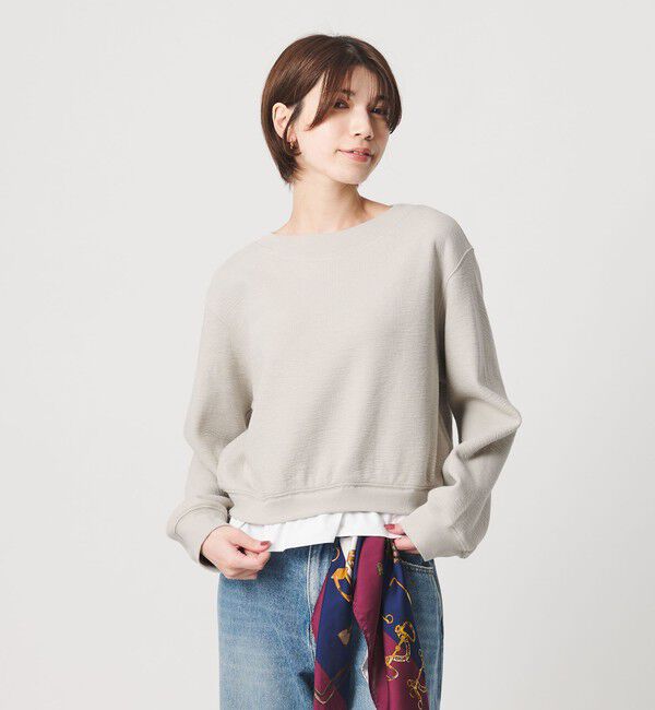 BEAUTY&YOUTH UNITED ARROWS「コットン ダブルフェイス ドッキング プルオーバー」|Tシャツ・カットソー|
