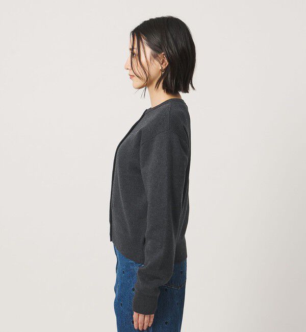 BEAUTY&YOUTH UNITED ARROWS「コットンウール スムース クルーネック カーディガン ウォッシャブル」|カーディガン|