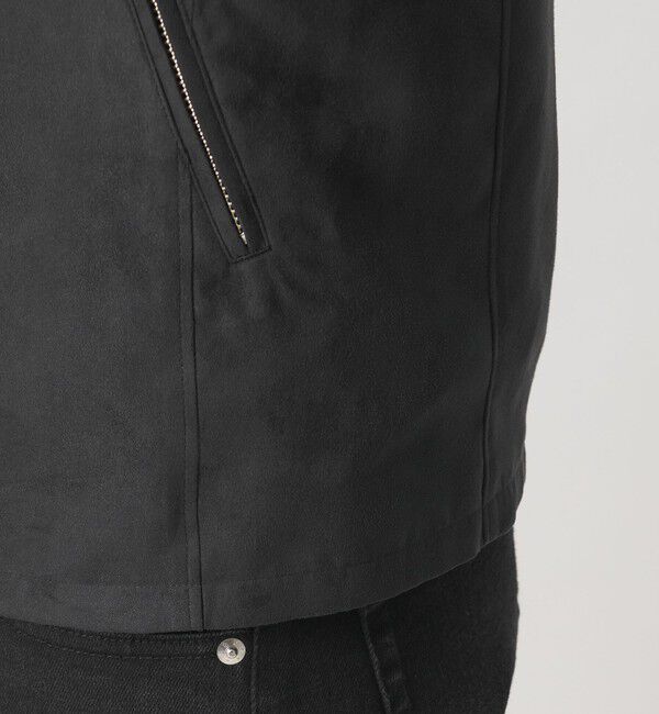 BEAUTY&YOUTH UNITED ARROWS「【WEB限定 WARDROBE SMART】スエードライク シングル ライダースジャケット」|その他|