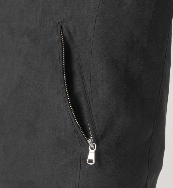 BEAUTY&YOUTH UNITED ARROWS「【WEB限定 WARDROBE SMART】スエードライク シングル ライダースジャケット」|その他|